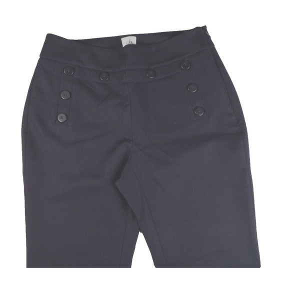 Cabi Womens Mariner Trouser Pants Flared Leg Side Zip Blue Style 5077R Size 2 - Picture 1 of 7